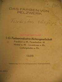Das Färben von Pelzwerk