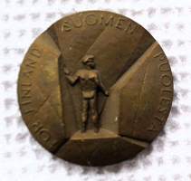 Mauno Koivisto  mitali 33 mm  (Terho Sakki) ,   taidemitali aitoustodistus mukana