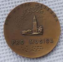 Turun Musiikkitalo - Pro Musica 1961 (Wäinö Aaltonen ) ,   mitali 56 mm, taidemitali