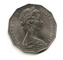 Australia    Silver Jubilee 1992 50 Cents Elisabeth II, -  kolikko