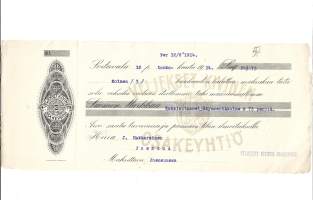 Veljekset Kivinen Sortavala 1914 - vekseli