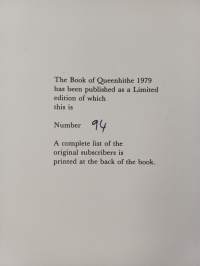 The Book of Queenhithe in the city of London - The History of a Harbour and the City Ward (numeroitu)