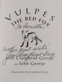 Vulpes, the Red Fox (signeerattu, tekijän omiste)