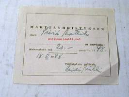 marttayhdistyksen jäsen  1948