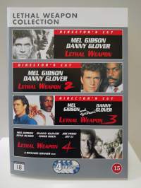 4 x dvd Tappava ase 1-4 - Lethal Weapon 1-4