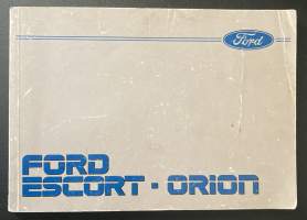 Ford Escort - Orion : Instruktionsbok
