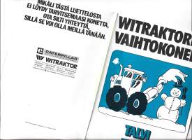 Witraktorin vaihtokoneet Talvi 76-76  - esite