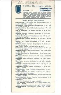 SVUL:n Helsingin piirin tiedotusjulkaisu 1960 nr 30