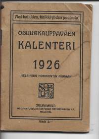 Osuuskauppaväen  kalenteri  1926  -kalenteri