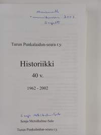 Historiikki 40 v. 1962-2002 (signeerattu, tekijän omiste)