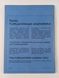 Kulttuurivihkot 1/1975 : Taisteleva kulttuurilehti