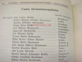 Suomen Apteekkariyhdistyksen aikakauslehti 1941-1943 -sidottu vuosikerta, yhteissidos