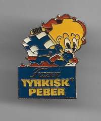 Fazer Tyrkisk Pepper  pinssi   rintamerkki