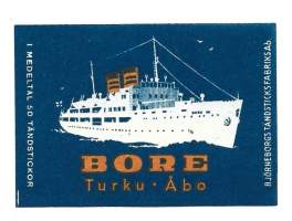 Bore  - tulitikkuetiketti