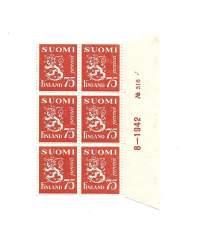 LaPe 261 Yleismerkki  75 penniä   leijonamerkki 1930-52   kuusilo **