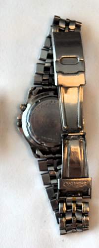 Seiko Kinetic Indicator  miesten  automaatti rannekello päivyri metalliranneke  käy    - rannekello