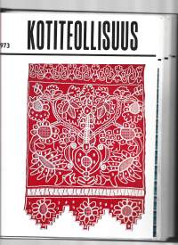 Kotiteollisuus  1971 nrot 1 - 6 ja 1972 nrot 1 - 6  yht 2 vuosikertaa keräilymapissa yht 12 lehteä