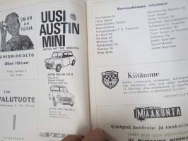 31. Ruissalon ajo 19.5.1968 -käsiohjelma / program, Jarno &amp; Jari Saarinen, Kent andersson, bo Granath, Pentti Korhonen, Roy Bisbey, Matti Salonen, Erkki Kemiläinen