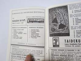 Lappeenranta passi - passport - pass - passeport 1973 -matkailumainos / esitettelykirja paikkaunnan ravintoloista kaupoista, liikenteestä yms.