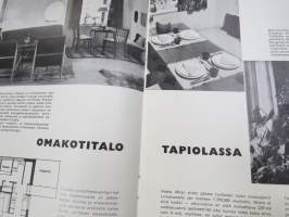 Asko 1956 nr 3, Askolette tuotteet, Siiri Varpenius Heinolan koti uudistus Ilmari Lappalainen, Asko Arava-sarja esittely, Omakotitalo Tapiola sisustusark Erik Johan