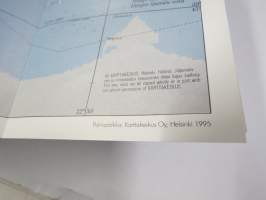 Karttakeskus / Radiolinja GT-kartat / peittoaluekartat GSM 950 verkolle + kartat 1, 3-17 + GSM Autolijan tiekartta + NMT 900 kartta -sarja laatikossa