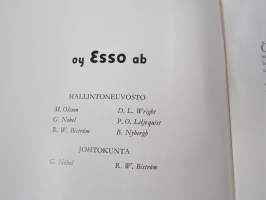 Esso vuosikertomus 33. tilivuodelta 1952 -öljy-yhtiön talous, hienot grafiikat, joitakin valokuvia