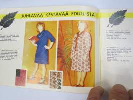 Ahon Turkis, Mieto -postimyyntikuvasto 1972-73, turkit, turkislakit, saappaat, hansikkaat, autovällyt, istuinsuojat, vaatteet, kodin kankaat, ym.
