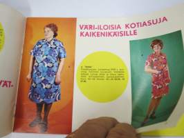 Ahon Turkis, Mieto -postimyyntikuvasto kevät-kesä 1973, takit, lakit, , saappaat, hansikkaat, autovällyt, istuinsuojat, vaatteet, kodin kankaat, ym.