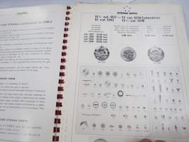 Eterna S.A. Catalogue de Fournitures / Material-Catalogue / Furnituren-Katalog / Catalogo de Fornituras -kellonosaluettelo
