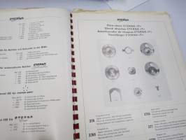 Eterna S.A. Catalogue de Fournitures / Material-Catalogue / Furnituren-Katalog / Catalogo de Fornituras -kellonosaluettelo