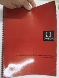Omega und Sie - Die Geschichte eines Erfolges - Exemplar nr 143 ist reserviert für die Firma - Turun Kultaseppä Oy -numeroitu kappale Omegan tuotannon esittelyä