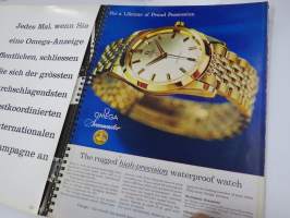 Omega und Sie - Die Geschichte eines Erfolges - Exemplar nr 143 ist reserviert für die Firma - Turun Kultaseppä Oy -numeroitu kappale Omegan tuotannon esittelyä