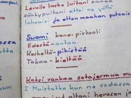 Sotilasmuistoja - Muistiinpanoja varusmiesajalta 1969-70 Hanko - Hml - Niinisalo varusmiesajan laulu- ja muistovihko, piirustuksia, valokuvia ym.