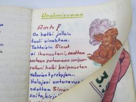 Sotilasmuistoja - Muistiinpanoja varusmiesajalta 1969-70 Hanko - Hml - Niinisalo varusmiesajan laulu- ja muistovihko, piirustuksia, valokuvia ym.