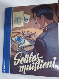 Sotilasmuistioni - varusmiespalveluksen aikaisia muistoja ja piirroksia ym. varten tarkoitettu kirja, käyttämätön
