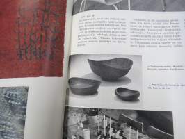 Kaunis Koti 1955 nr 6, Lasi ja pellava, Artek-olohuone, Helsingin viim. empiretalo, Ellis Kauppi - Kupittaan Kulta Oy, Nuorikko messuilla, ym.