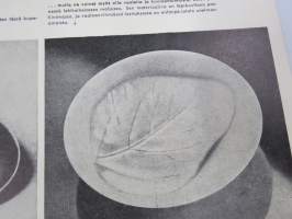 Kaunis Koti 1955 nr 1, Eero Paatela silinteriopaali -valasin, Rautatalo (Aalto) - uusinta Helsinkiä, Toini Muona -artikkeli, Rivitalot, ym.