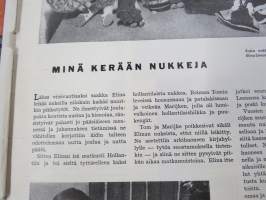 Kaunis Koti 1955 nr 1, Eero Paatela silinteriopaali -valasin, Rautatalo (Aalto) - uusinta Helsinkiä, Toini Muona -artikkeli, Rivitalot, ym.