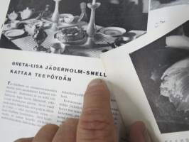 Kaunis Koti 1955 nr 1, Eero Paatela silinteriopaali -valasin, Rautatalo (Aalto) - uusinta Helsinkiä, Toini Muona -artikkeli, Rivitalot, ym.