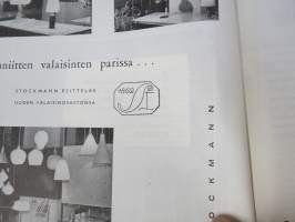 Kaunis Koti 1955 nr 5, Ilmari Lappalainen Bambino, H 55 asuntonäyttely Ruotsi, Werner West - Hyvä vuode, Yki Nummi - Värit ja koti, Ryijyinnostus, Tanskal. nykyhopea