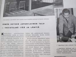 Kaunis Koti 1955 nr 5, Ilmari Lappalainen Bambino, H 55 asuntonäyttely Ruotsi, Werner West - Hyvä vuode, Yki Nummi - Värit ja koti, Ryijyinnostus, Tanskal. nykyhopea