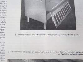 Kaunis Koti 1955 nr 5, Ilmari Lappalainen Bambino, H 55 asuntonäyttely Ruotsi, Werner West - Hyvä vuode, Yki Nummi - Värit ja koti, Ryijyinnostus, Tanskal. nykyhopea
