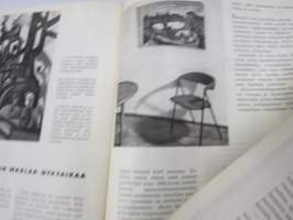 Kaunis Koti 1955 nr 5, Ilmari Lappalainen Bambino, H 55 asuntonäyttely Ruotsi, Werner West - Hyvä vuode, Yki Nummi - Värit ja koti, Ryijyinnostus, Tanskal. nykyhopea