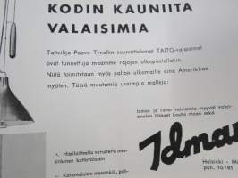 Kaunis Koti 1955 nr 5, Ilmari Lappalainen Bambino, H 55 asuntonäyttely Ruotsi, Werner West - Hyvä vuode, Yki Nummi - Värit ja koti, Ryijyinnostus, Tanskal. nykyhopea