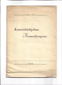 Konserttiohjelma 1954 -1955 24 sivua