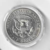 USA  Half Dollar Kennedy 1964 - kolikko  hopeaa 12,5 g 0,900 pillerissä