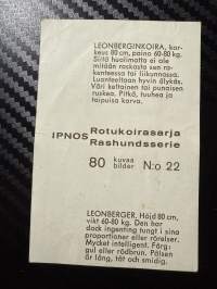 Ipnos rotukoirasarja -keräilykuva nro 22, Leonberginkoira