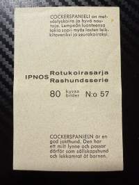 Ipnos rotukoirasarja -keräilykuva nro 57, Cockerpanieli
