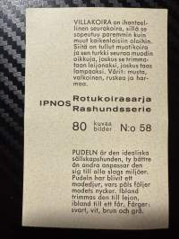 Ipnos rotukoirasarja -keräilykuva nro 58, Villakoira