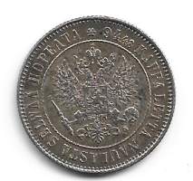 1 markka  1915  hopeaa